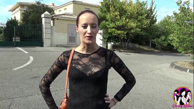Hardcore sodomy for this slim brunette chick