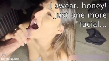 Krystal Sparks gets a facial.