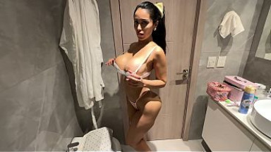 Bathroom fury erupts with hot ass and deepthroat | Lana Myers