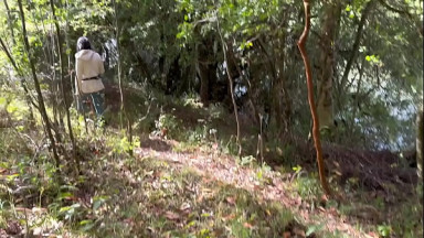 outdoor walk turns into fucking