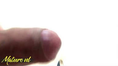 Horny Granny Sucks & Fucks Black Cock Trough a Public Gloryhole