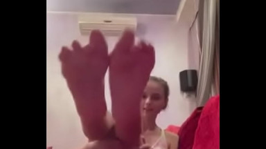 Feet in tights 14