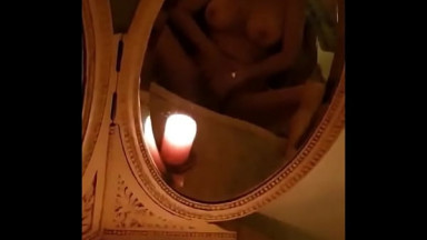 Masturbating in Vintage Mirrors