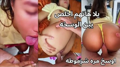 فضيحة صباح شرموطة المنصوره مره لبوه بلدى طيزها فاجره مع زبون كسم اهاتها سكس عربى