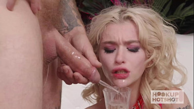 Tiny Blonde Emma Rosie Is Addicted To Bryan Gozzling's Nasty Anal!