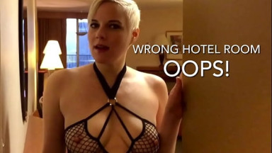Wrong Room, Right Slut! Blowjob & Fuck From Slutty Stranger
