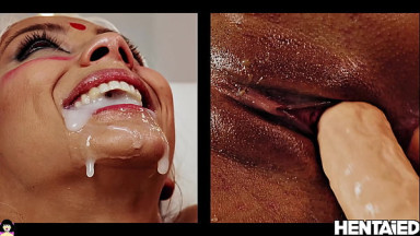 THE QUEEN OF SQUIRT | Double penetration by sex machine | Veronika Leal