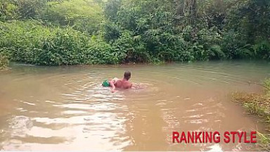 MATURE HOT BANGING SEX IN THE RIVER WITH MONSTER COCK