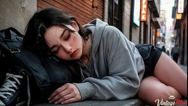 A stranger took a random girl to an alley where she was fucked [AI]