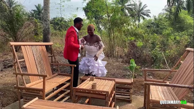 My ex girlfriend's wedding is today, she offered to fuck me for the last time - Outdoor
