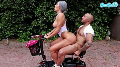 Fit Milf Granny Fucked On Public Beach Sidewalk Sex