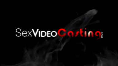 Cock sucking newcomer at sexy casting