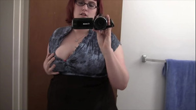 Melody Knox Redhead Amateur BBW Striptease & Masturbation Mix