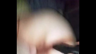 bbw taking huge dildo
