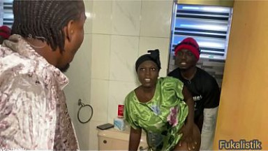 Sneaky Fucking my neighbours wife in the toilet raw bbc