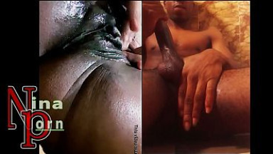 masturbation with Nina big Dicks and wet pussy