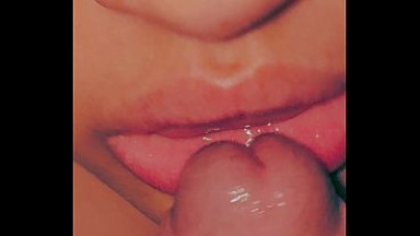 POV BBW Latina Blow Job, Cum In Mouth!