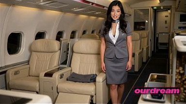 Curvy Asian Flight Attendant Fucked In The First Class Cabin Bed (ai-generated)