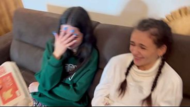 Two beauties agreed to have unexpected sex with two guys