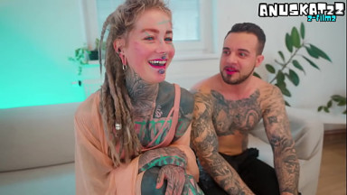 Tattoo slut babe gets ruined by a thick BWC &mdash; every inch taken, every hole owned