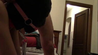 Preview - Milf tied doggy style and fucked in the pussy and mouth