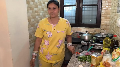 Sex in the kitchen hardcore fuck by husband