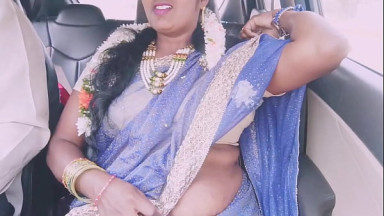 Indian car sex. Beautiful tourist aunty with driver. Telugu dirty talks.