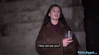 Lonely Party Girl Creeps Off for Casting - Public Agent